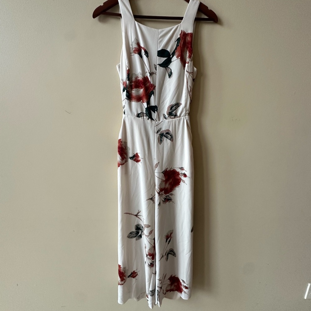 Wilfred Cream Textured Fabric Pantsuit